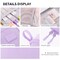 Durable Pen Pencil Case Big Storage Pen Pouch Bag for School Supplies Office College Teen Girls Adults, Purple